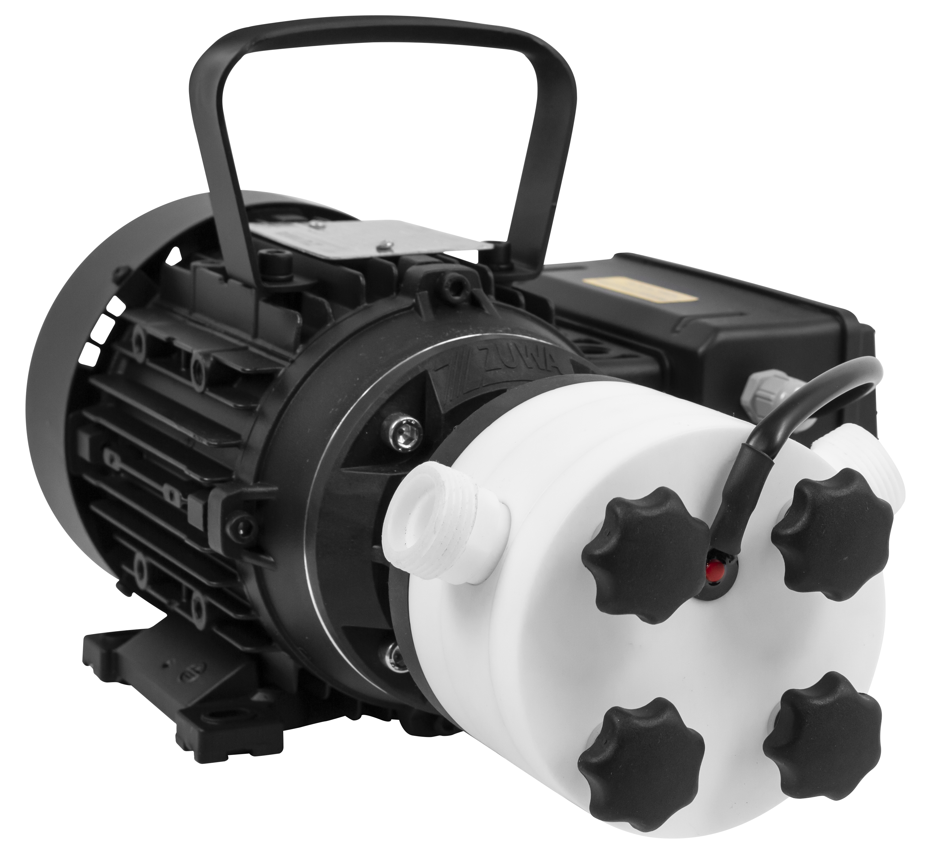 Impellerpumpe mit Motor, Kabel und Stecker